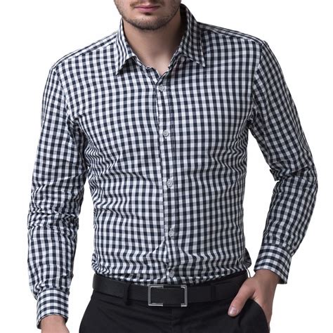 camisa xadrez preta e branca masculina